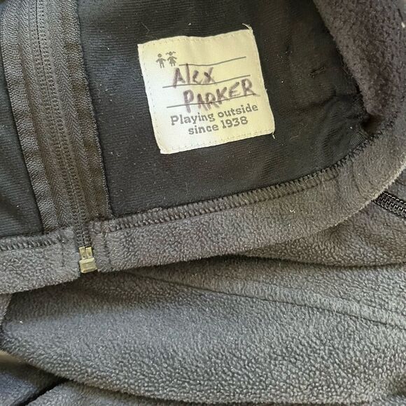 Columbia Fleece Full Zip Jacket Black Size M (10/12) - Picture 6 of 10